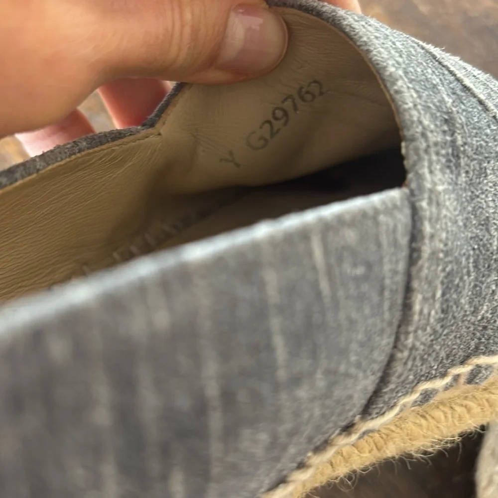 Chanel espadrilles light chambray 38